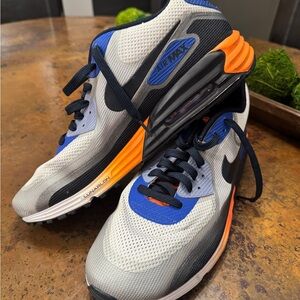 Nike Gray and Blue Athletic Shoes with Air Max Comfort